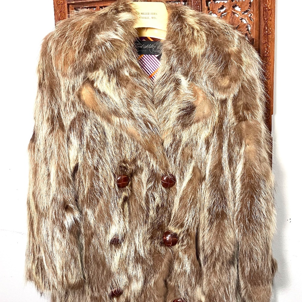 Vintage Racoon Fur Coat